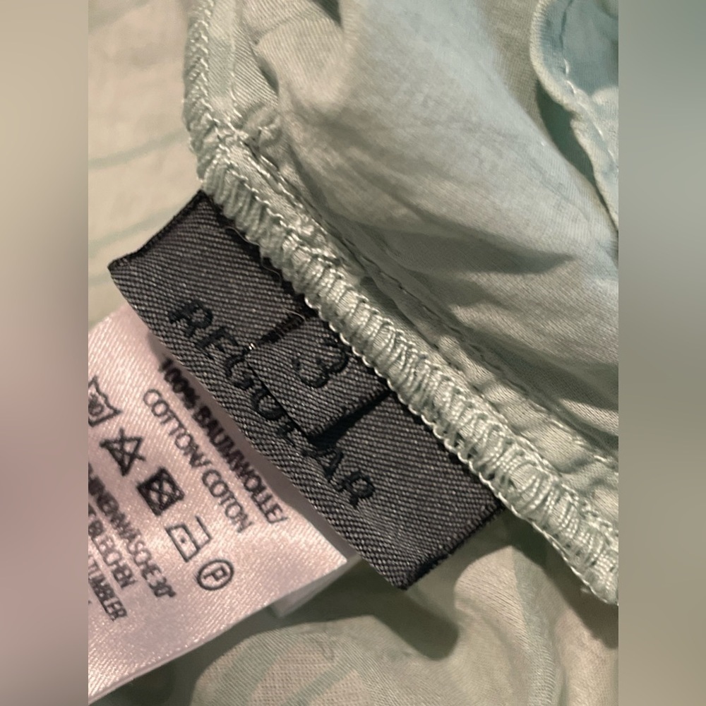 Oska 100% Cotton Pattern Button Front Tunic Blous… - image 8